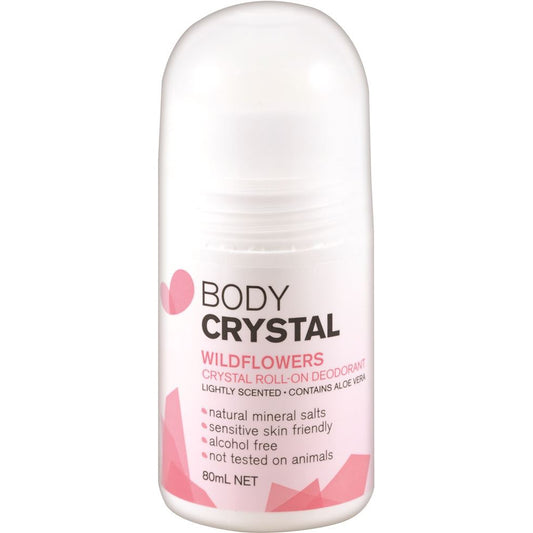 Body Crystal - Deodorant (Roll On) Wildflowers 80ml