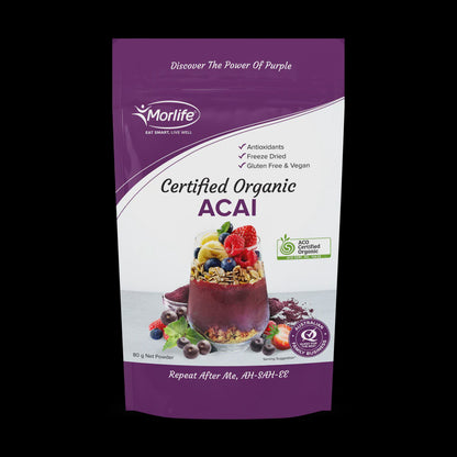 Morlife - Certified Organic Acai Powder 80g