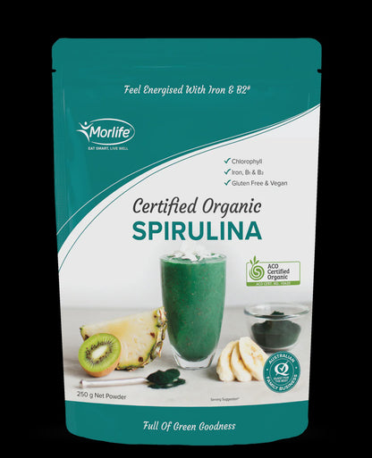 Morlife - Spirulina Certified Organic 250g