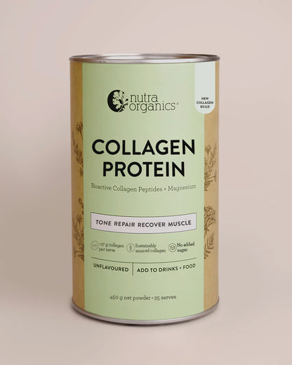 Nutra Organics - Collagen Protein (Build)  Unflavoured 450g