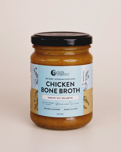 Nutra Organics - Chicken Bone Broth Concentrate Natural 250g Jar