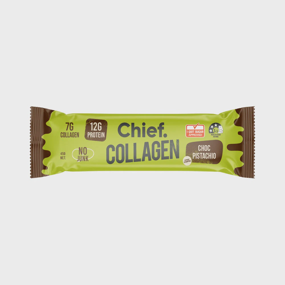 Chief - Collagen Protein Bar  - Choc Pistachio