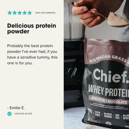 Chief - Whey Protein Concentrate Smooth Chocolate  900g
