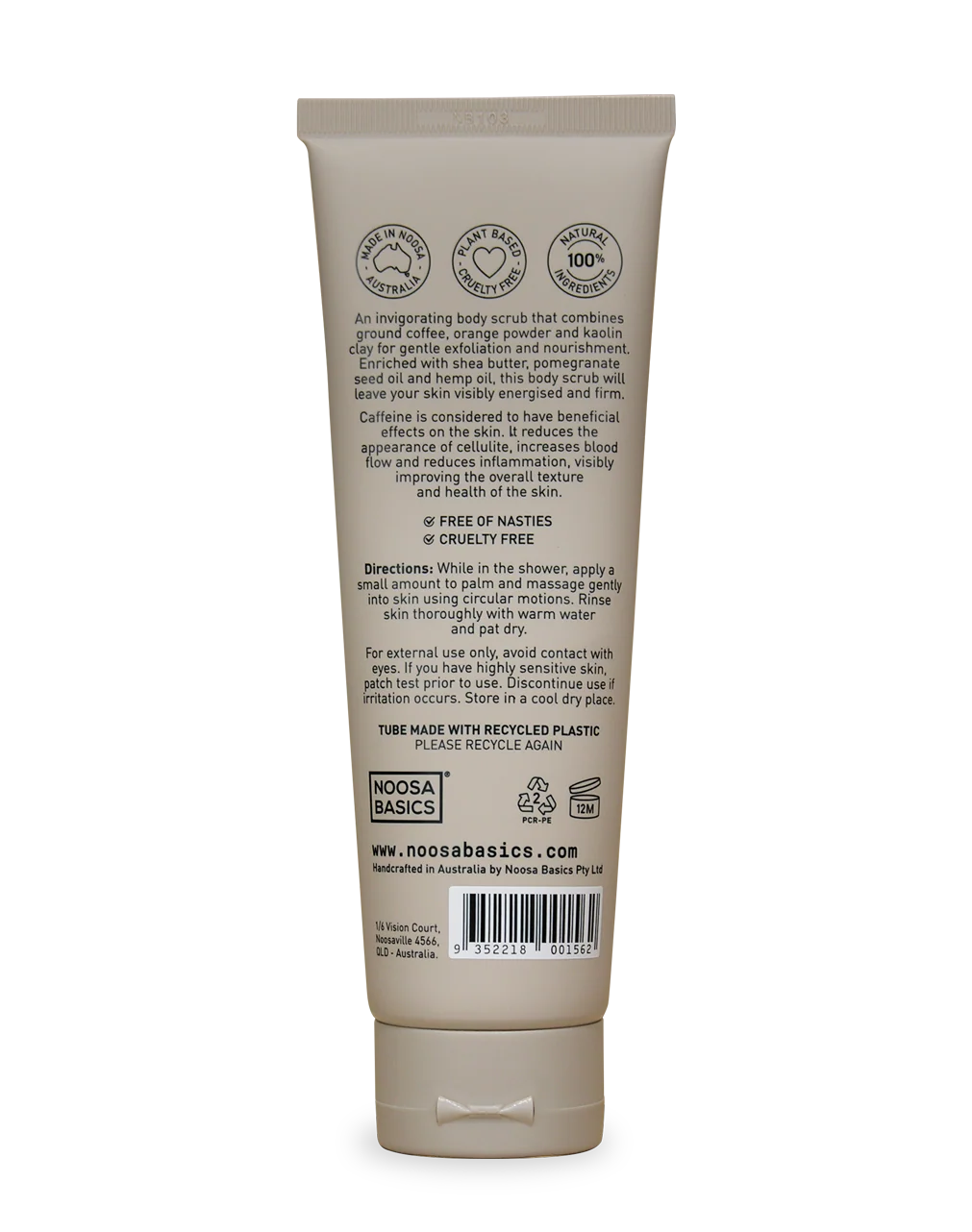 Noosa Basics - Body Scrub Coffee + Orange 160ml