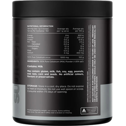 Switch Nutrition - Colostrum 100% Pure Colostrum Powder 150g