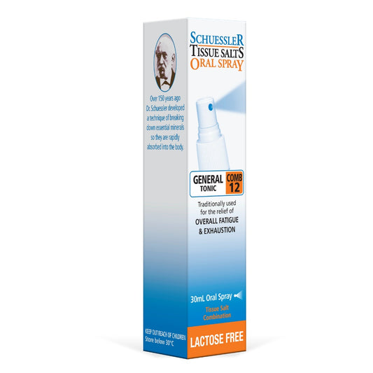 Schuessler Tissue Salts - Comb 12 General Tonic Spray  30ml