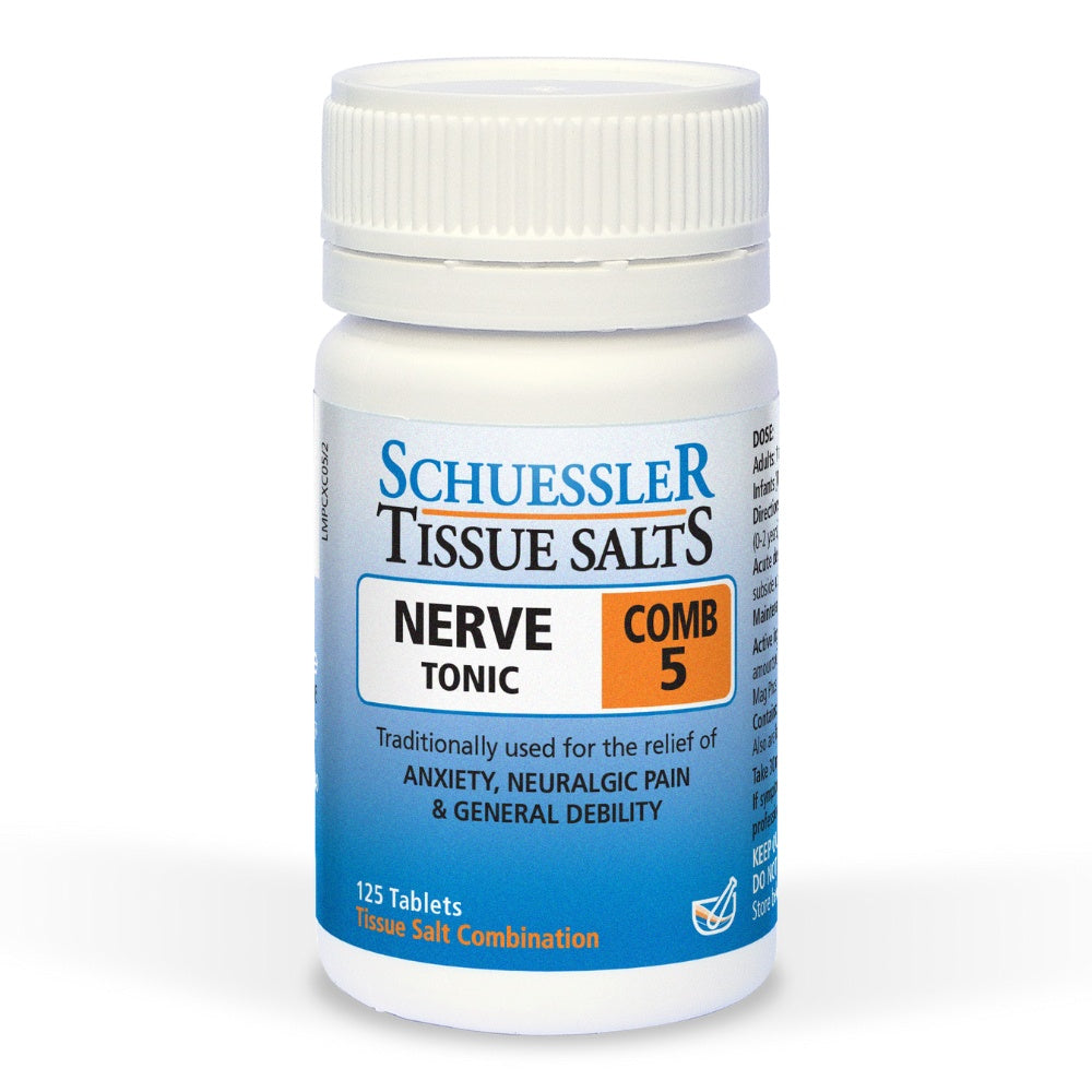 Schuessler Tissue Salts - Comb  Nerve Tonic 5 125 Tablets