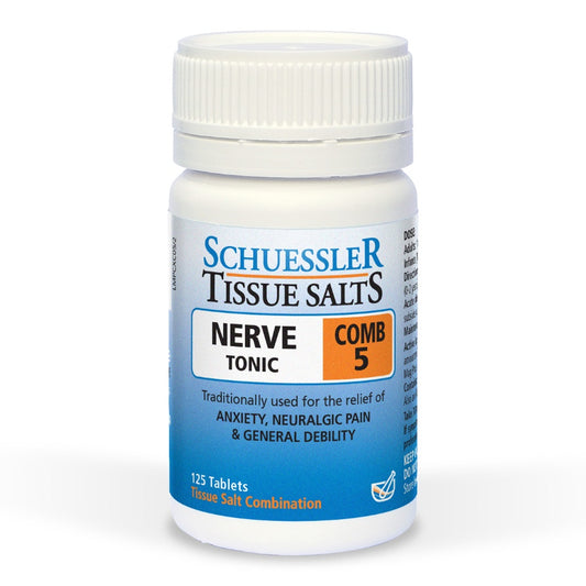 Schuessler Tissue Salts - Comb  Nerve Tonic 5 125 Tablets