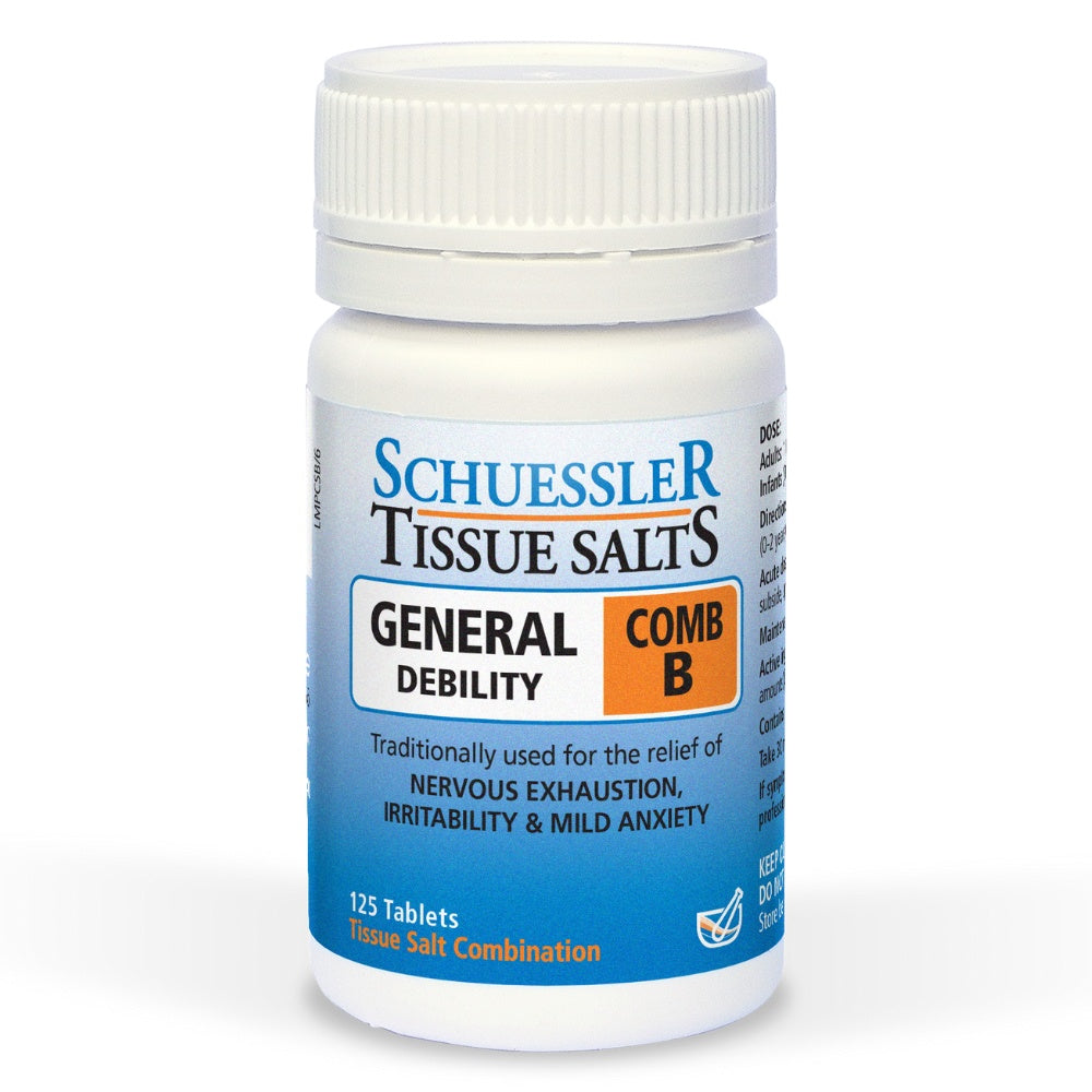 Schuessler Tissue Salts - Comb B General Debility 125 Tablets