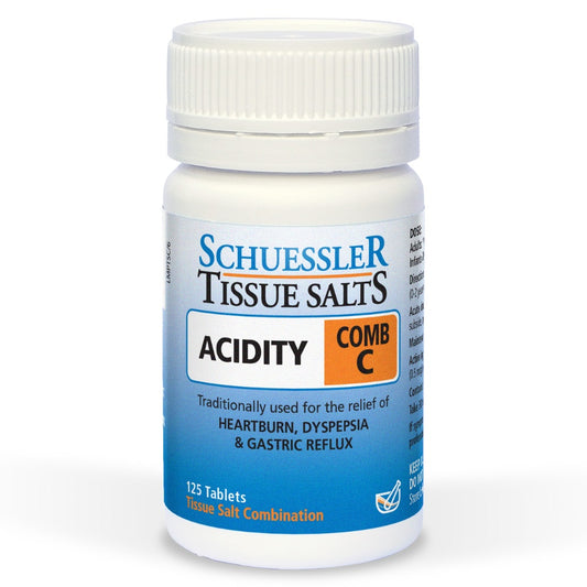 Schuessler Tissue Salts - Comb C Acidity 125 Tablets