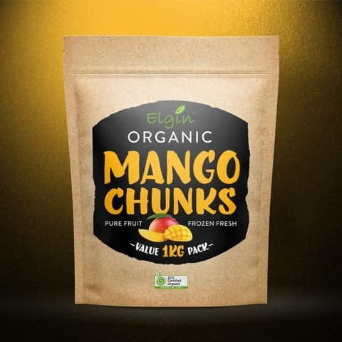 Elgin Organics - Frozen Organic Mango Chunks 1kg