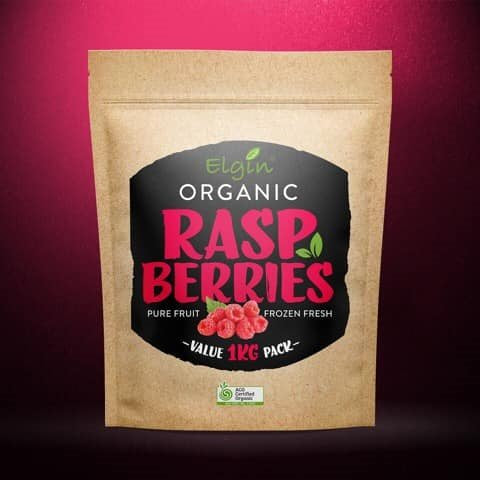 Elgin Organics - Frozen Organic Raspberries 1kg