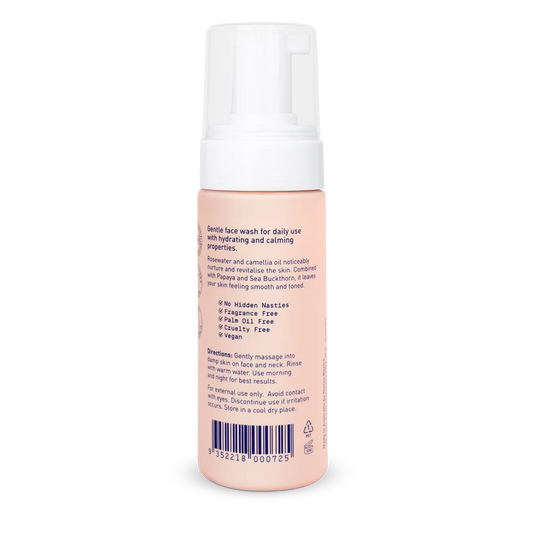 Noosa Basics - Foaming Face Wash Rose Water & Sea Buckthorn150ml
