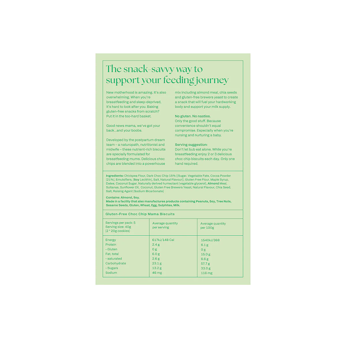 Franjos Kitchen -   Choc Chip G/F Mama Biscuits