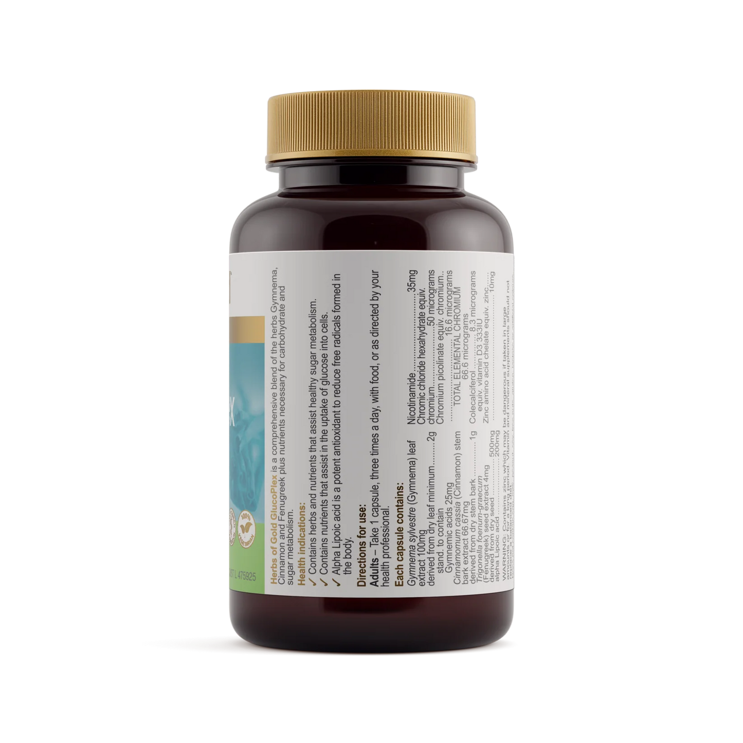 Herbs Of Gold - GlucoPlex 60 Capsules