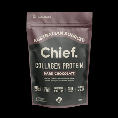 Chief - Collagen Protein Powder Dark Chocolate 450g - Glenelg Health & Wholefoods