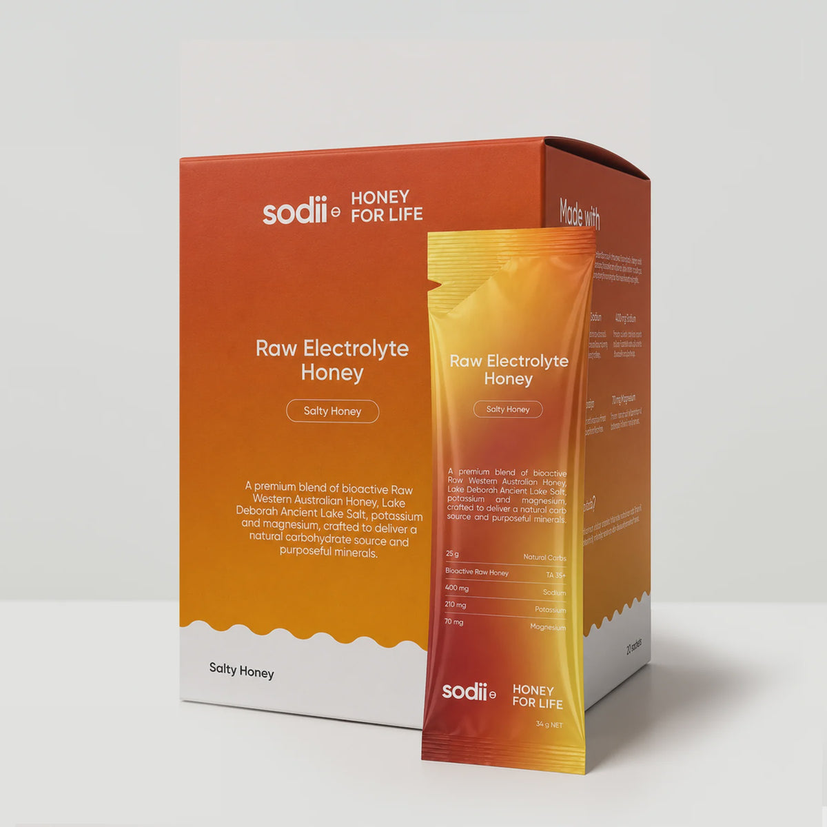 Sodii - Raw Electrolyte Honey - 34g Sachet