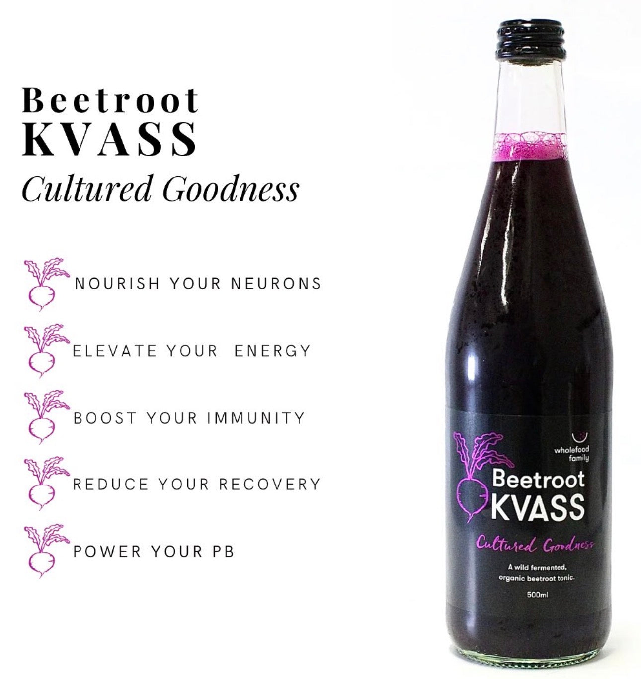 Wholefood Family - Beetroot Kvass 500ml