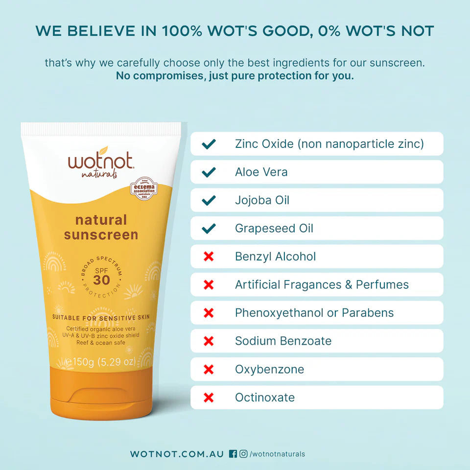 Wotnot - Natural SPF 30+ Sunscreen Family 150g