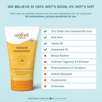 Wotnot - Natural SPF 30+ Sunscreen Family 150g