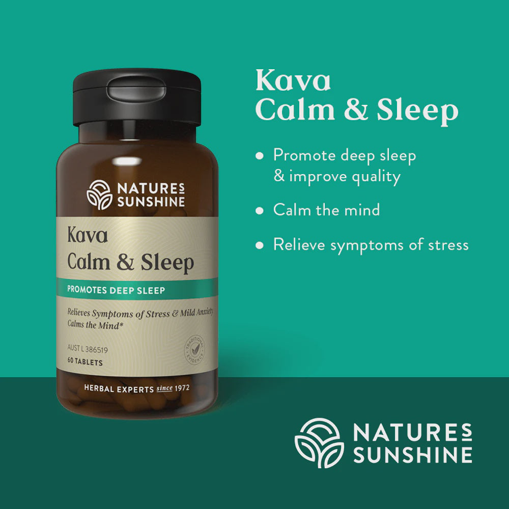 Nature's Sunshine - Kava Calm and Sleep 60 Tablets