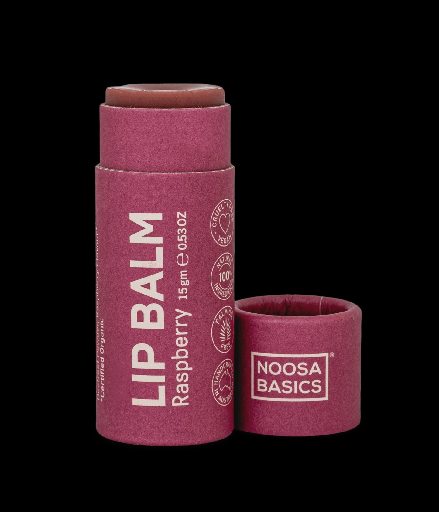 Noosa Basics - Lip Balm Vegan Raspberry 15g