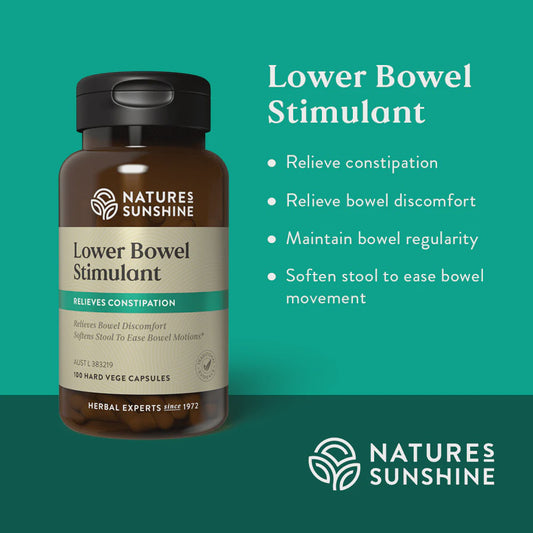 Nature's Sunshine - Lower Bowel Stimulant 100 Capsules