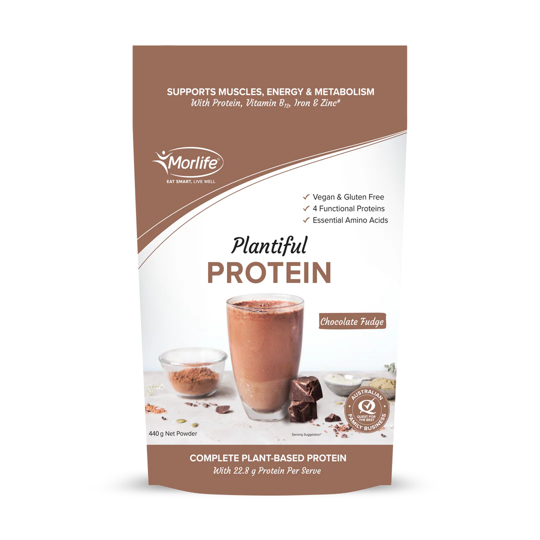 Morlife - Plantiful Protein Chocolate Fudge 440g