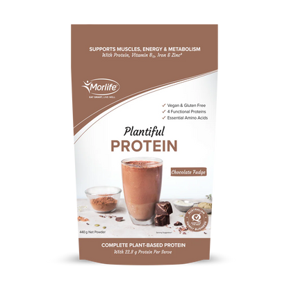 Morlife - Plantiful Protein Chocolate Fudge 440g