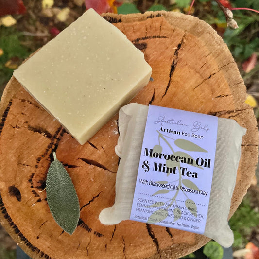 Australian Body - Moroccan Oil & Mint Tea Artisan Eco Soap