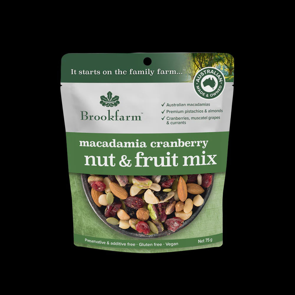 Brookfarm - Macadamia Cranberry Mix 75g