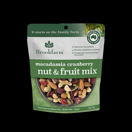 Brookfarm - Macadamia Cranberry Mix 75g