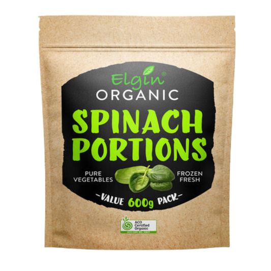 Elgin Organics - Frozen Organic Spinach Portions 600g