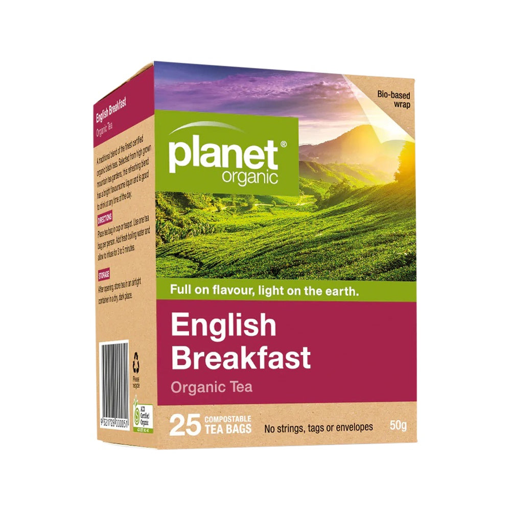 Planet Organic - English Breakfast 25 Teabags