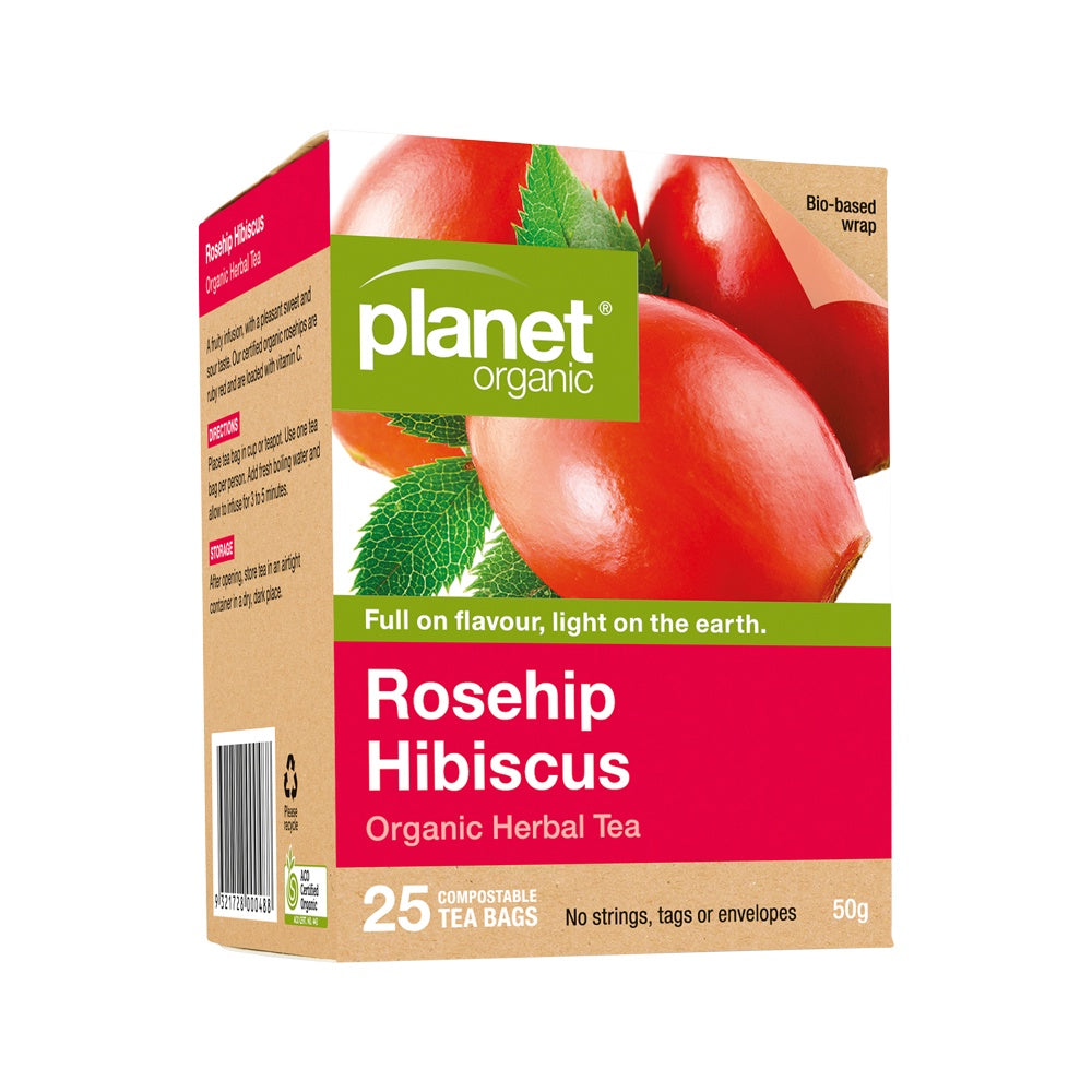 Planet Organic - Rosehip Hibiscus 25 Teabags