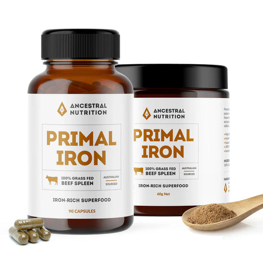 Ancestral Nutrition - Primal Iron Grass Fed Beef Spleen - Glenelg Health & Wholefoods