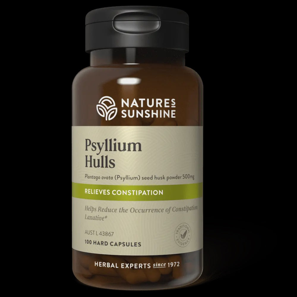 Nature's Sunshine - Psyllium Hulls 500mg 100 Capsules