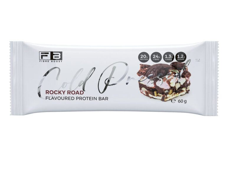 Fibre-Boost - Cold Pressed Protein Bar - Rocky Road 60g