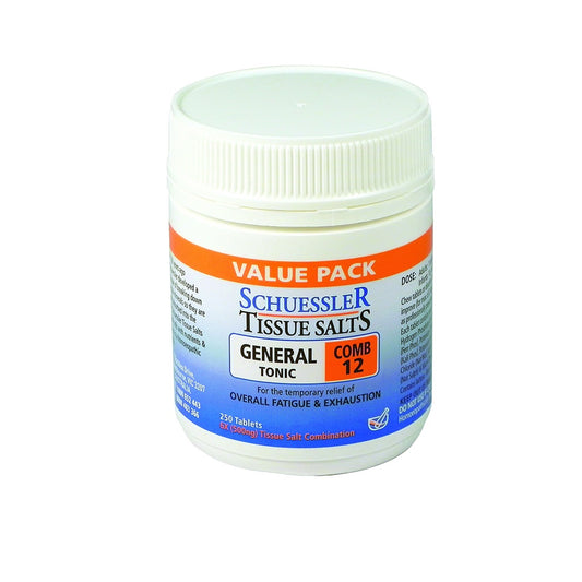 Schuessler Tissue Salts - Comb 12 General Tonic 250 Tablets