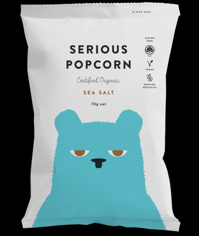 Serious Food Co - Serious Organic Popcorn Sea Salt 100g