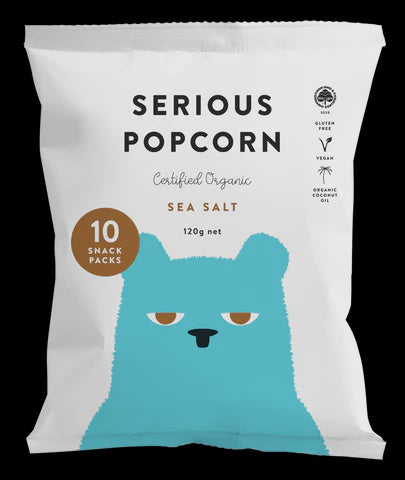 Serious Food Co - Serious Organic Popcorn 10 Snack Packs