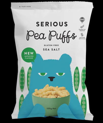 Serious Food Co - Pea Puffs Sea Salt 100g