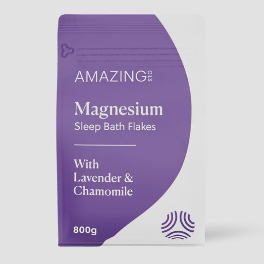 Amazing Oils - Magnesium Sleep Bath Flakes Lavender & Chamomile 800g