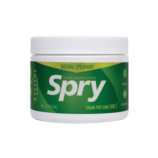 Spry Xylitol Chewing Gum - Spearmint - 100 Pieces