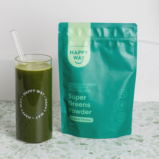 Happy Way - Super Greens Powder (Tropical Flavour) 200g