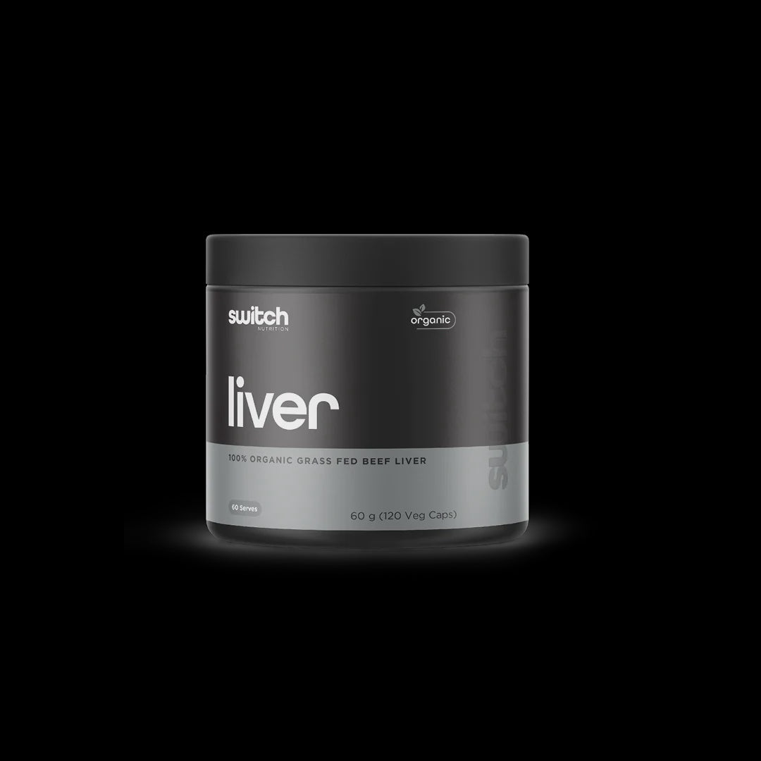 Switch - Organic Grass Fed Beef Liver 120 Capsules