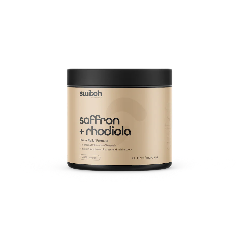Switch - Saffron + Rhodiola Stress Relief 60caps