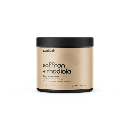 Switch - Saffron + Rhodiola Stress Relief 60caps
