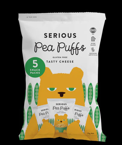 Serious Food Co - Serious Pea Puffs Tasty Cheese 5 Snack Packs