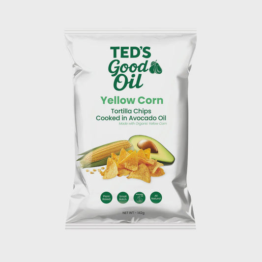 Ted's Good Oils - Yellow Corn Tortilla Chips in Avocado oil